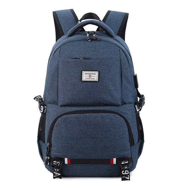 Oxford Backpack (USB Charging)
