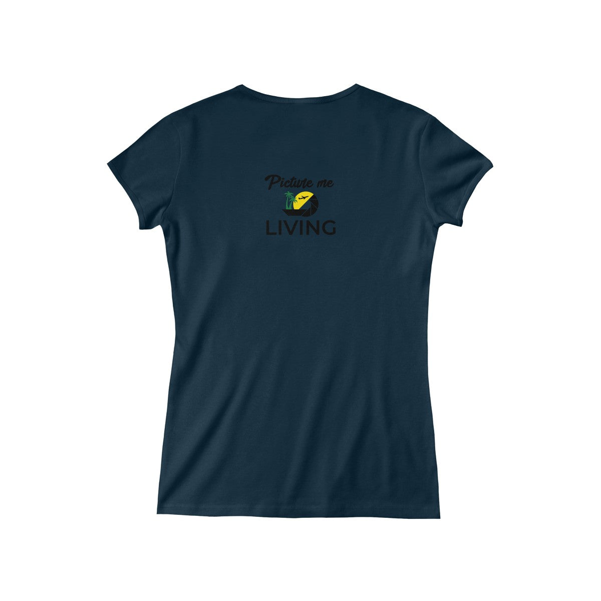 Women's "Vacay Mode" V-Neck Tee (Color Logo)