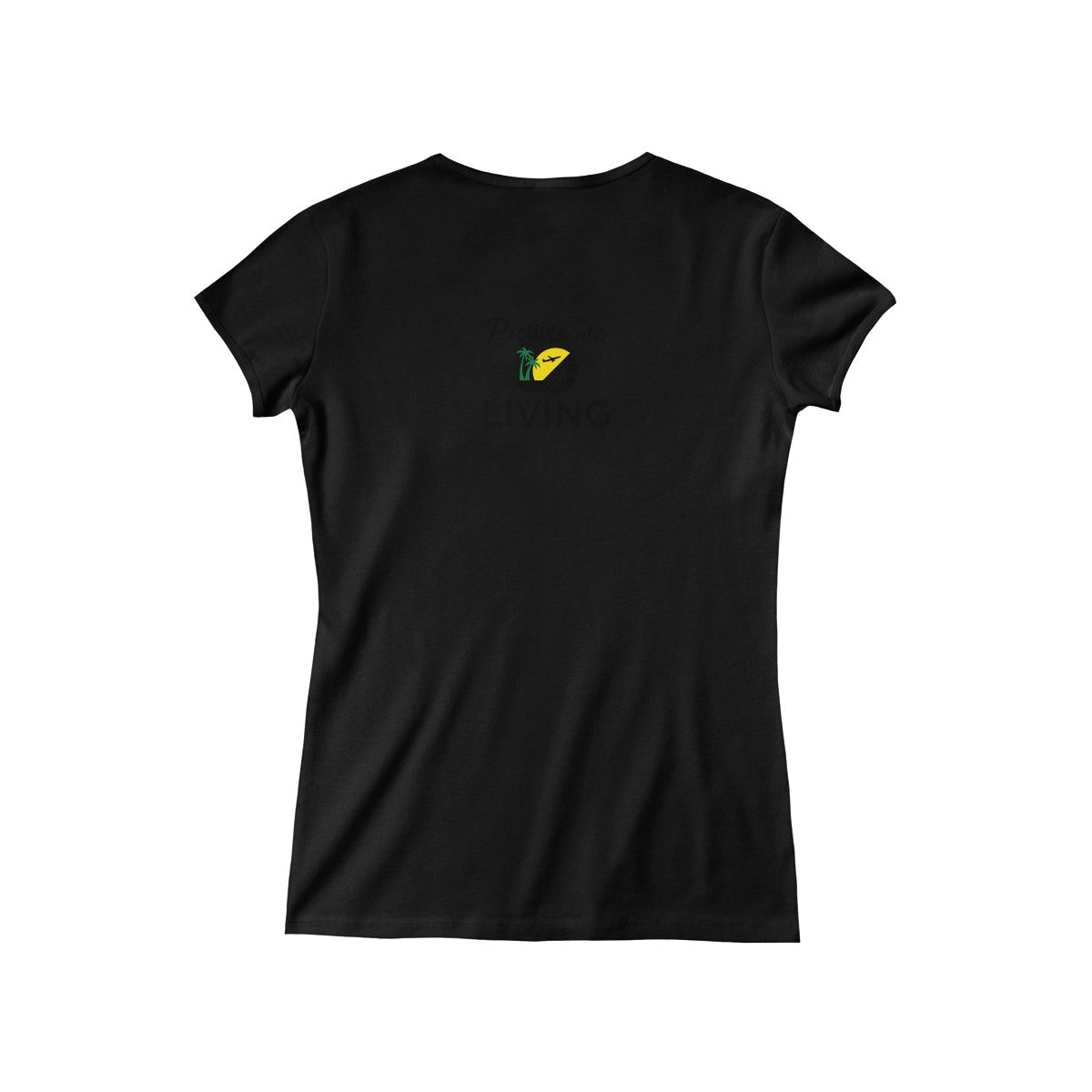 Women's "Vacay Mode" V-Neck Tee (Color Logo)