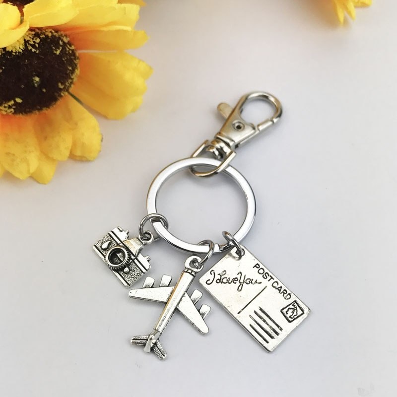 Travel Postcard, Wanderlust Keyring