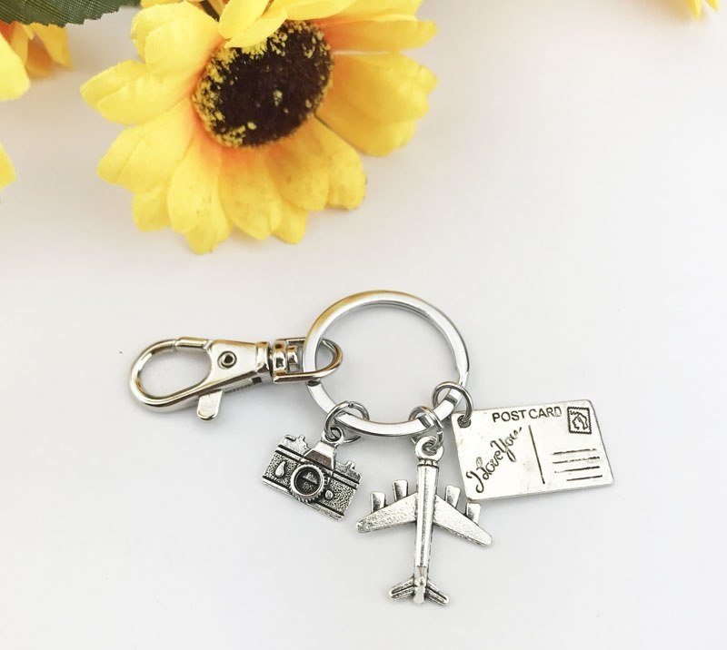 Travel Postcard, Wanderlust Keyring