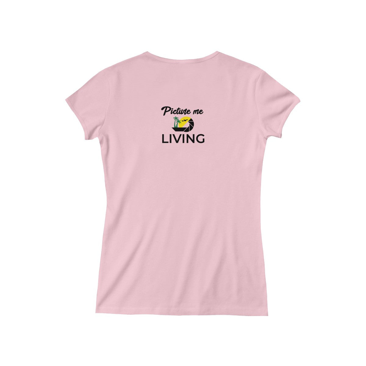 Women's "Vacay Mode" V-Neck Tee (Color Logo)