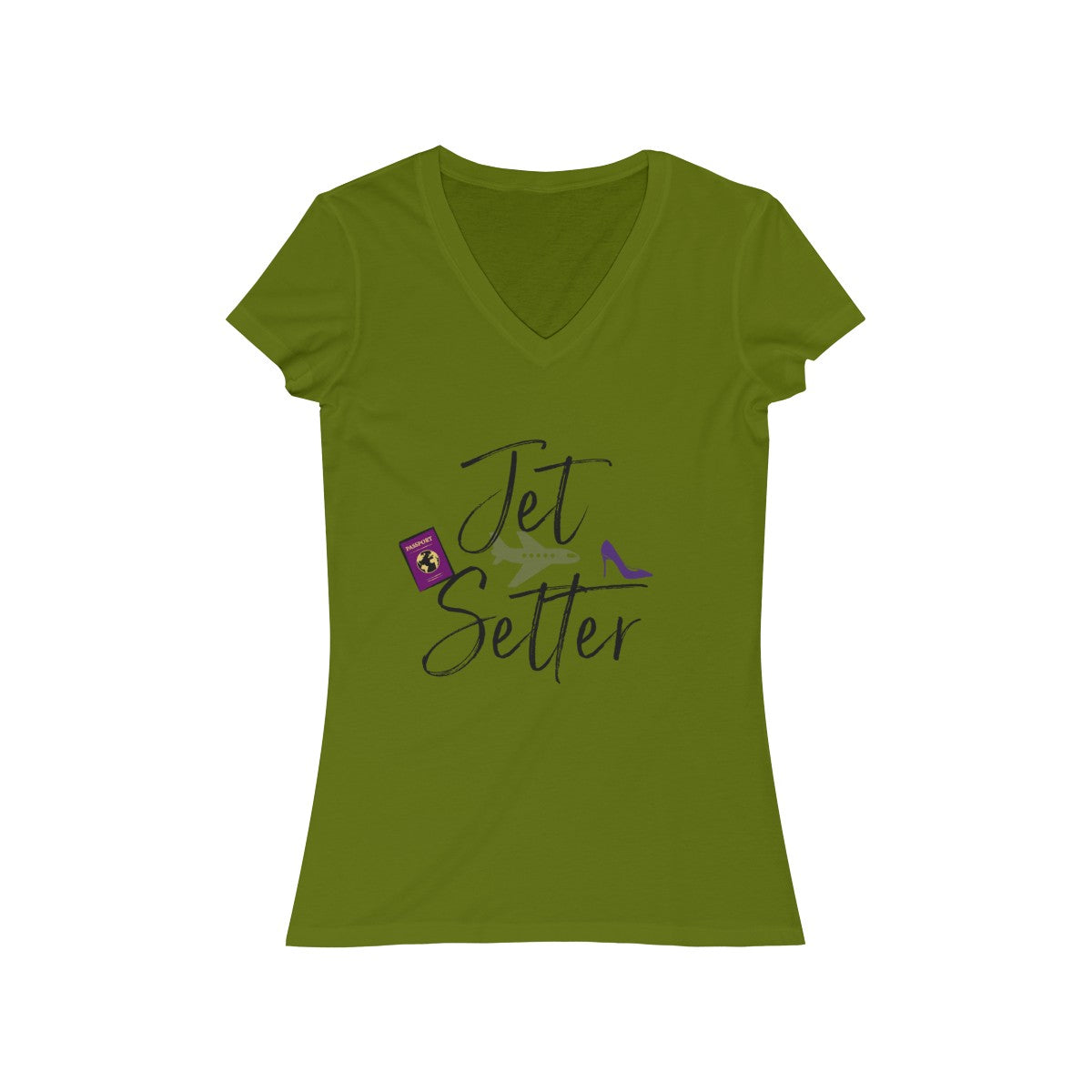 Women's Jersey Jet Setter V-Neck Tee