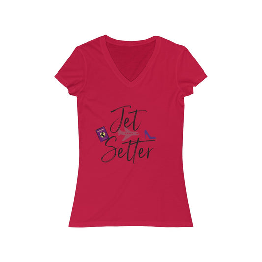 Women's Jersey Jet Setter V-Neck Tee